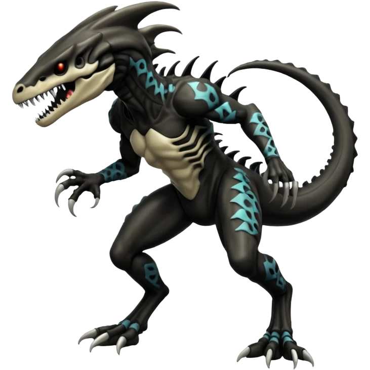  Venom-Vernid-Marowak-Salandit-Xenomorph-hybrid-fantasy-creature (full body) with patterns emoji
