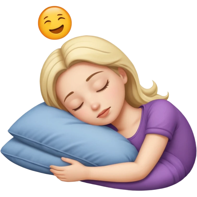 A girl is sleeping emoji