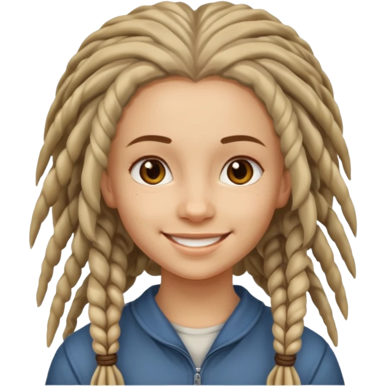 slavic girl with dreadlocks emoji