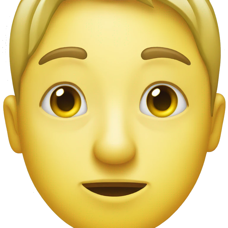 normal yellow emoji with cucumbers on eyes emoji