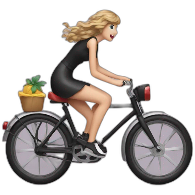 Taylor swift on a bike emoji