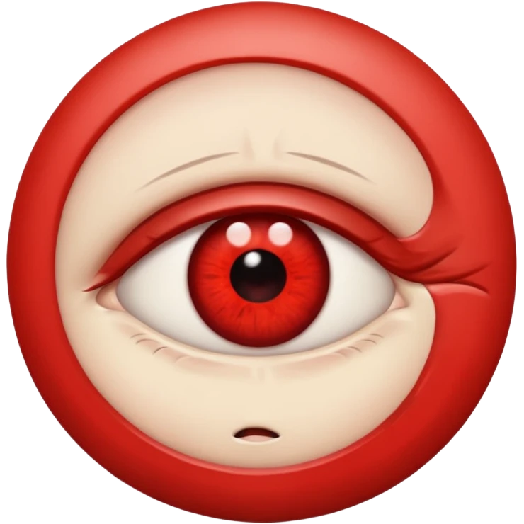 tired eye emoji