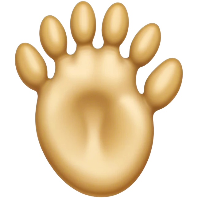 Great dog foot emoji