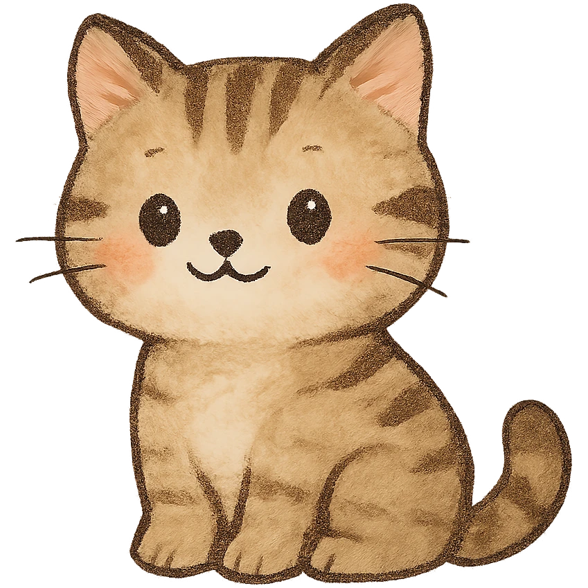 cute cat sitting emoji