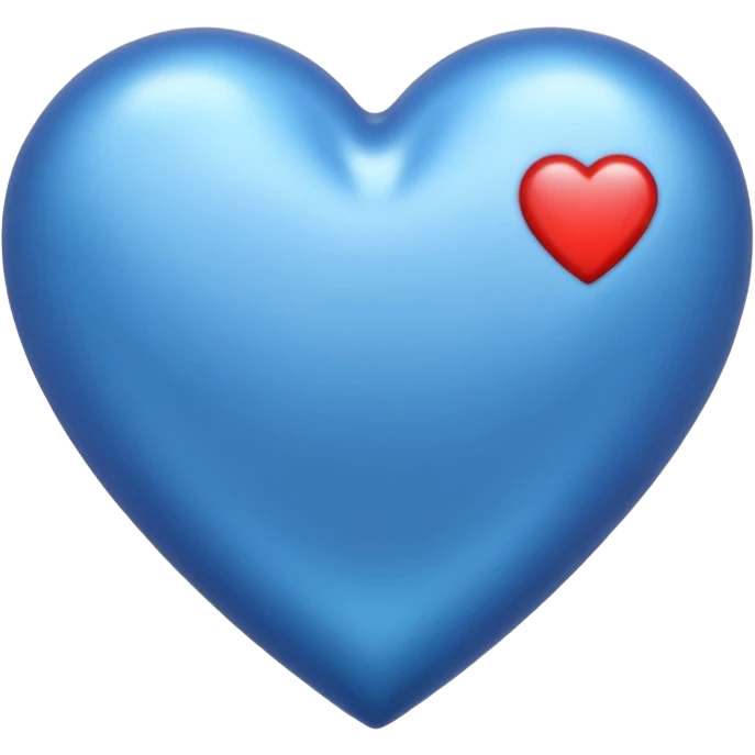 Blue heart with measuring scale emoji