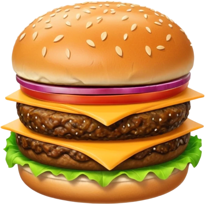 Double meat burger emoji