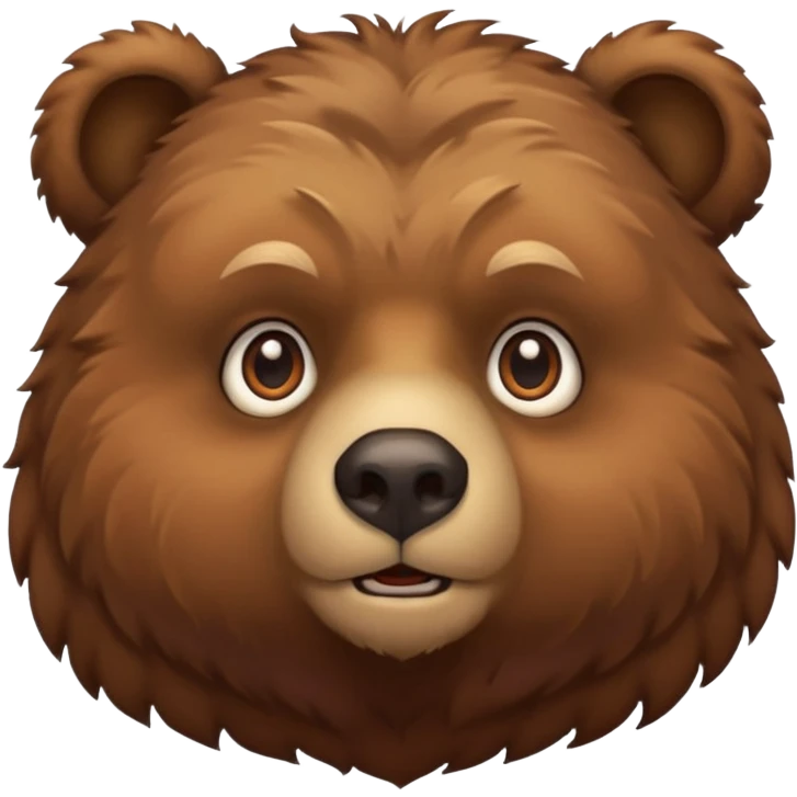 Bear potrait  emoji