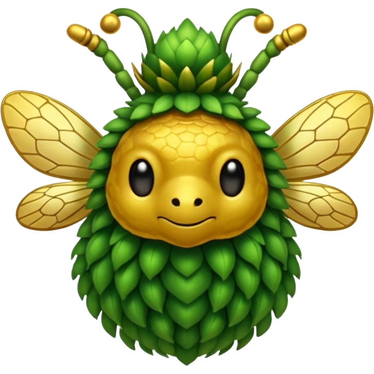 Grassy honey beeking beekong king Fakémon-fusion-creature emoji