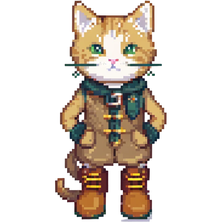 A cat wearing boots emoji