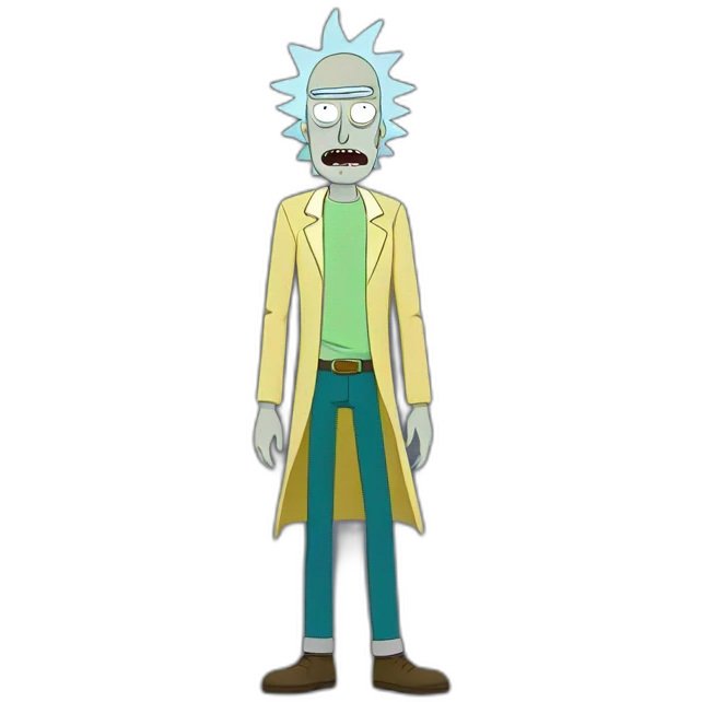 rick and morty full body emoji
