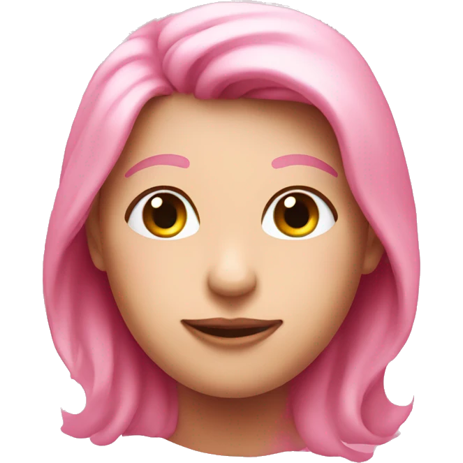 Pink love face  emoji