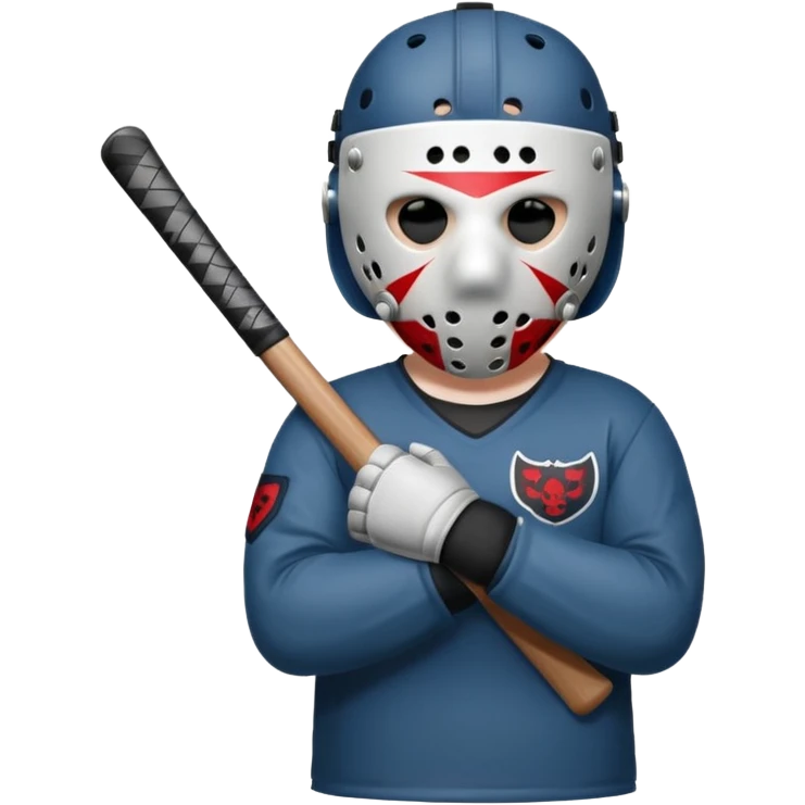 a cartoon image of Jason Voorhees, looking cute, with his hands together in front of him emoji