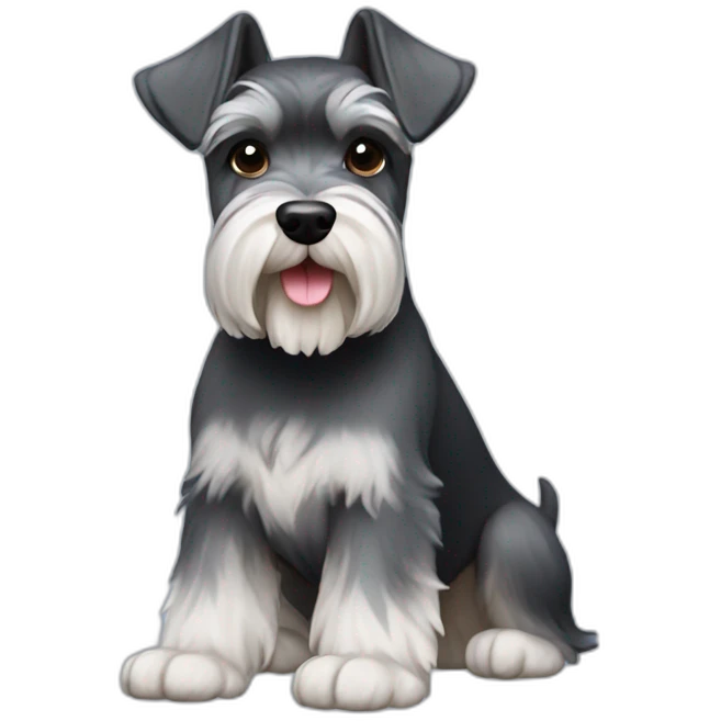 miniature schnauzer big emoji