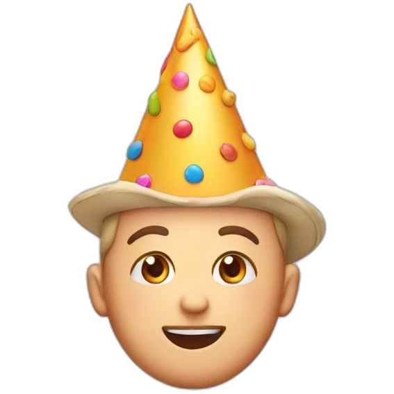 birthday hat face frantic emoji