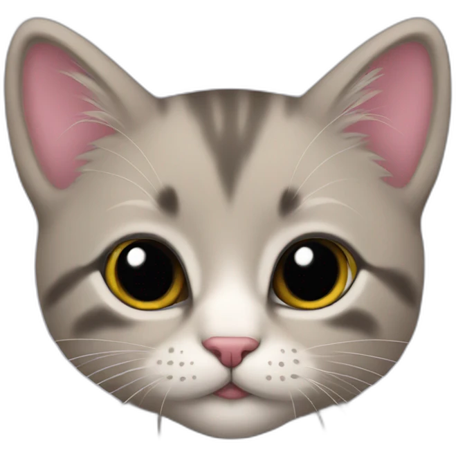 Love kitten black emoji