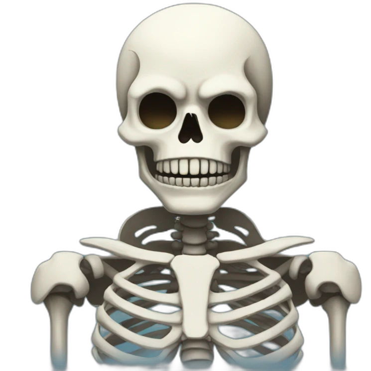 sans undertale, skeleton, cartoony emoji
