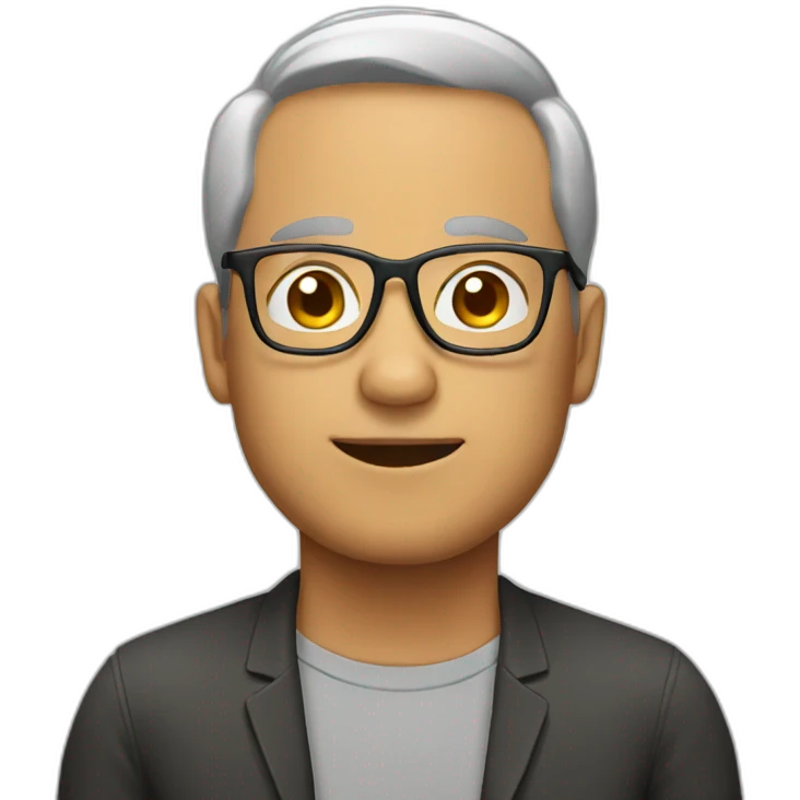 man with glasses emoji
