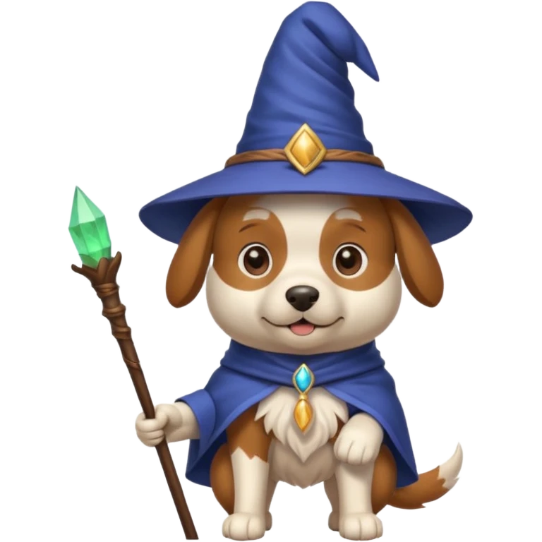 Dog wizard emoji