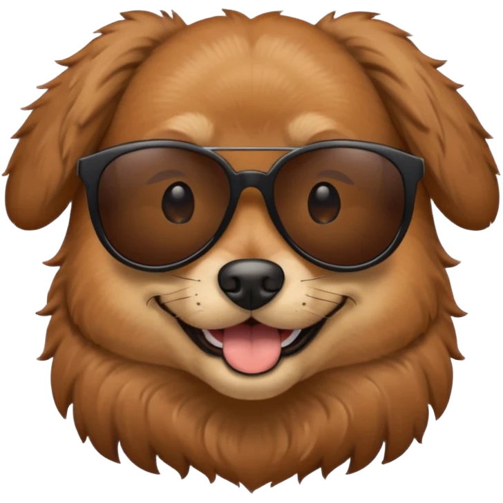 dog with black sunglasses emoji