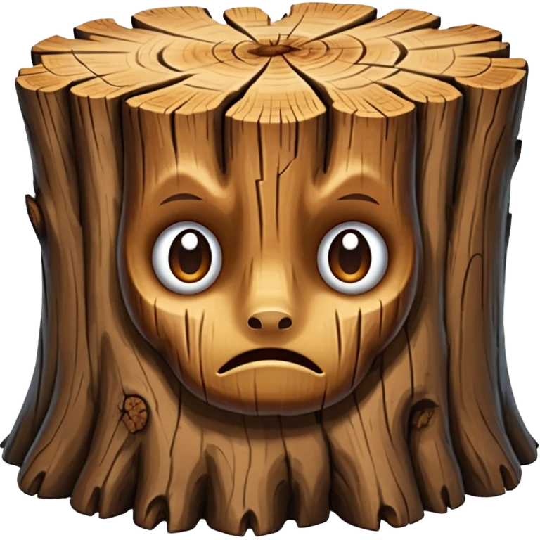 create a dnd style thick_tree_trunk.png using 48x48 pixels size emoji