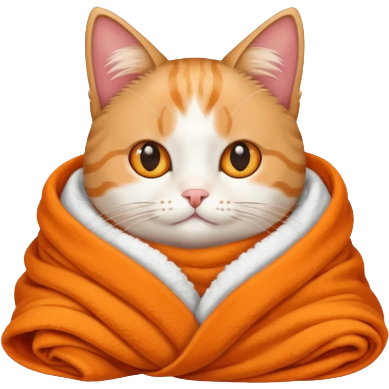 Cat in blanket  emoji