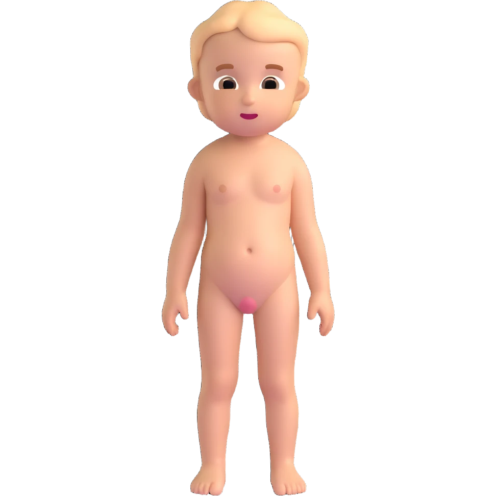 Nude kid emoji