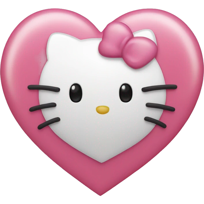 hello kitty heart emoji
