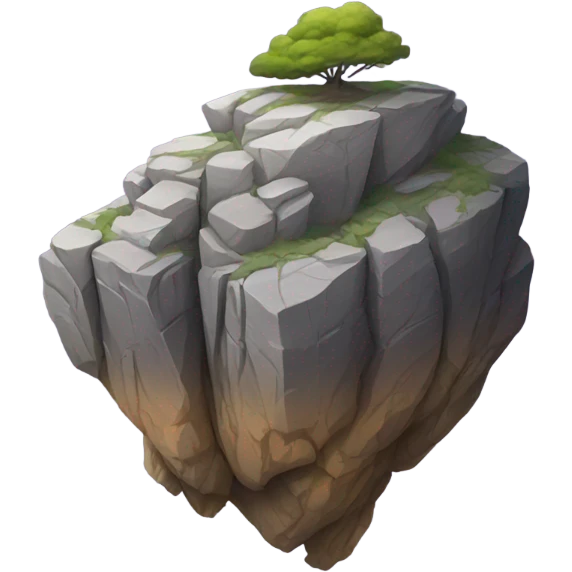 Upside down rock on emoji