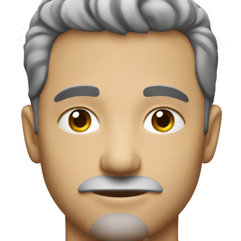 white man in his 30s with stubble emoji