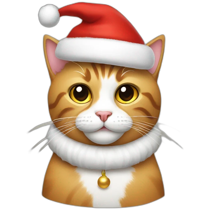 cat with santa head emoji