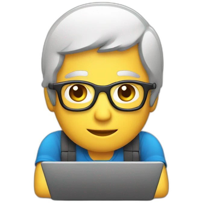 Programming with laptop  emoji