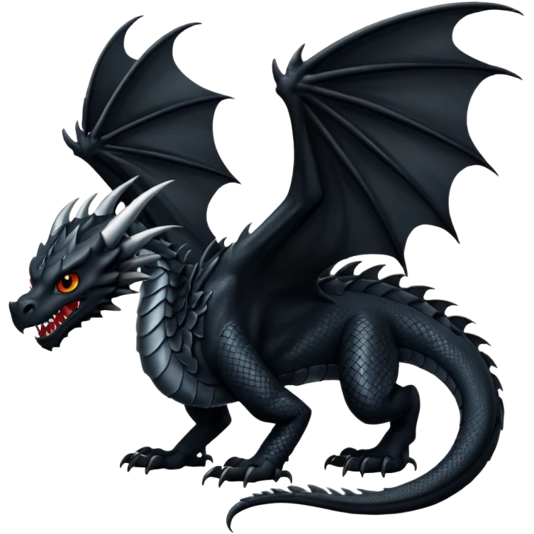 Dragon negro emoji