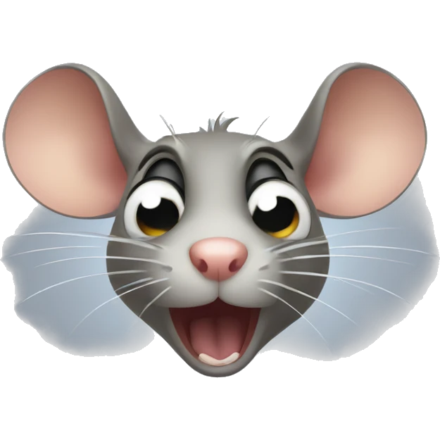Shocked rat emoji