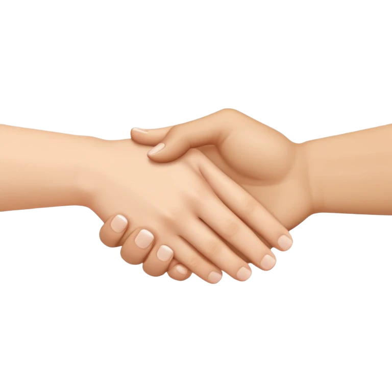 two white hands in a secret handshake emoji