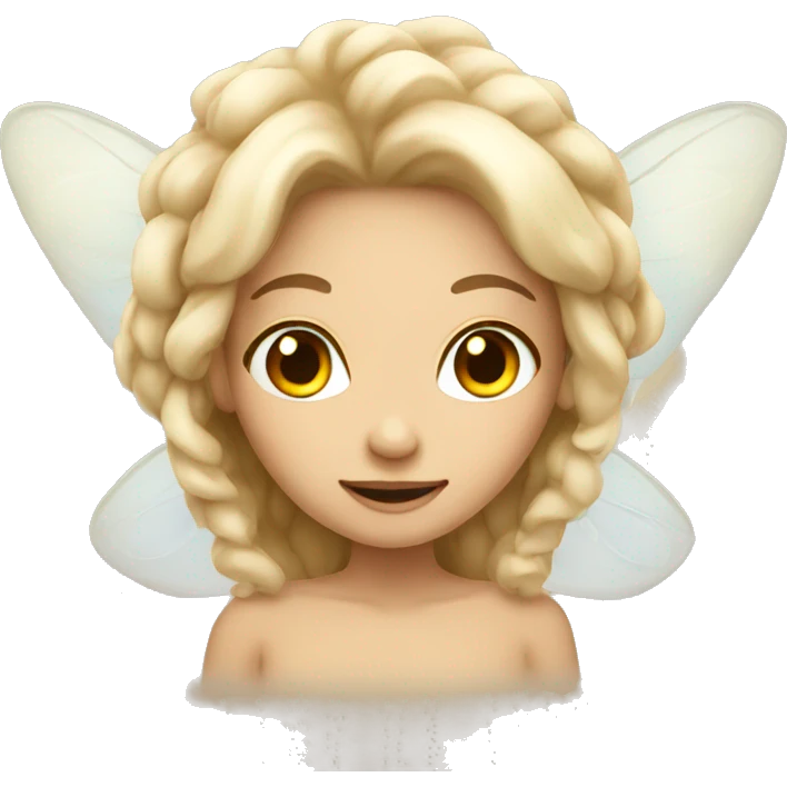 Beige fairy emoji