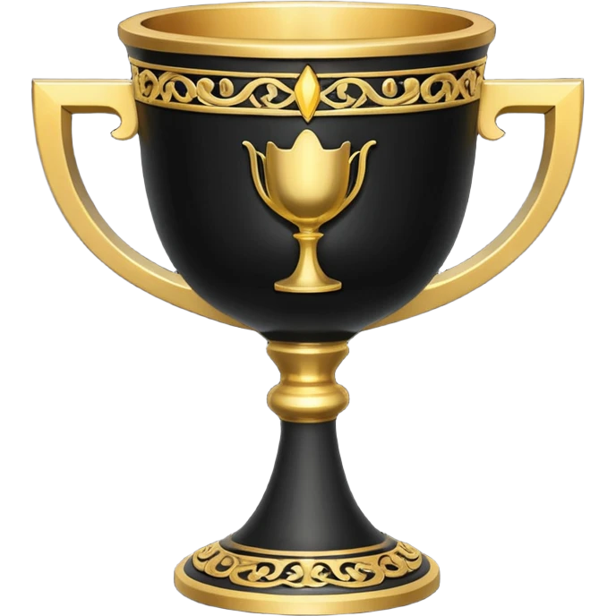 calice noir relief emoji