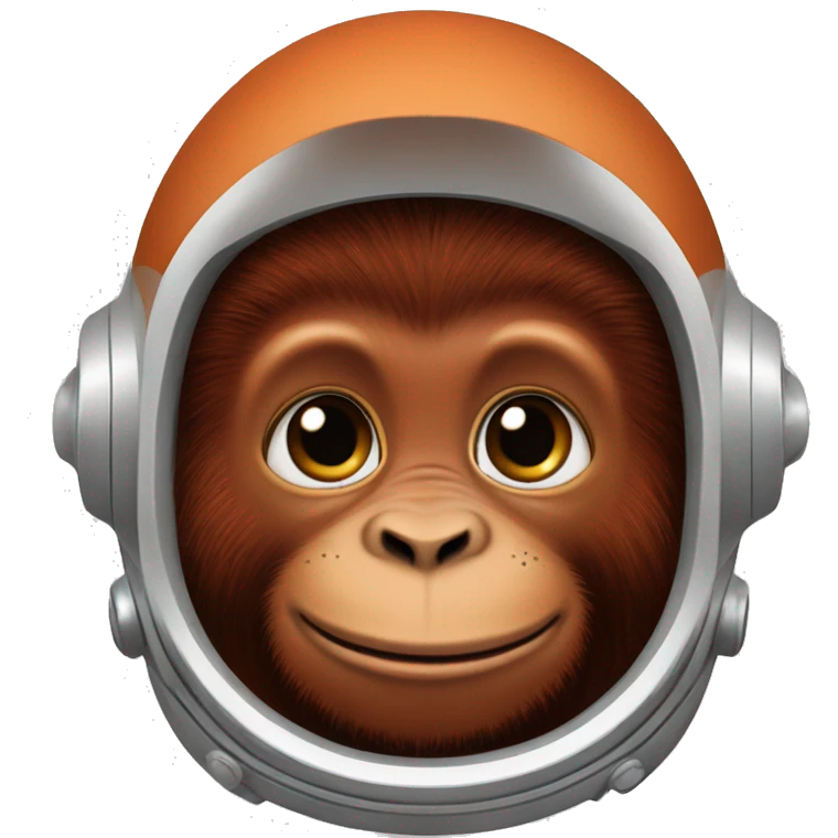 realistic baby astronaut orangutan  emoji