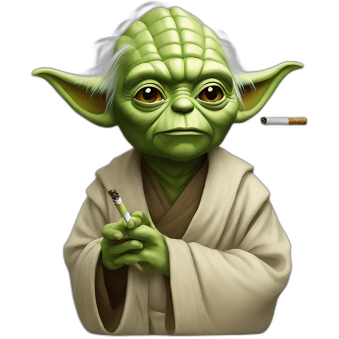 smoker yoda emoji