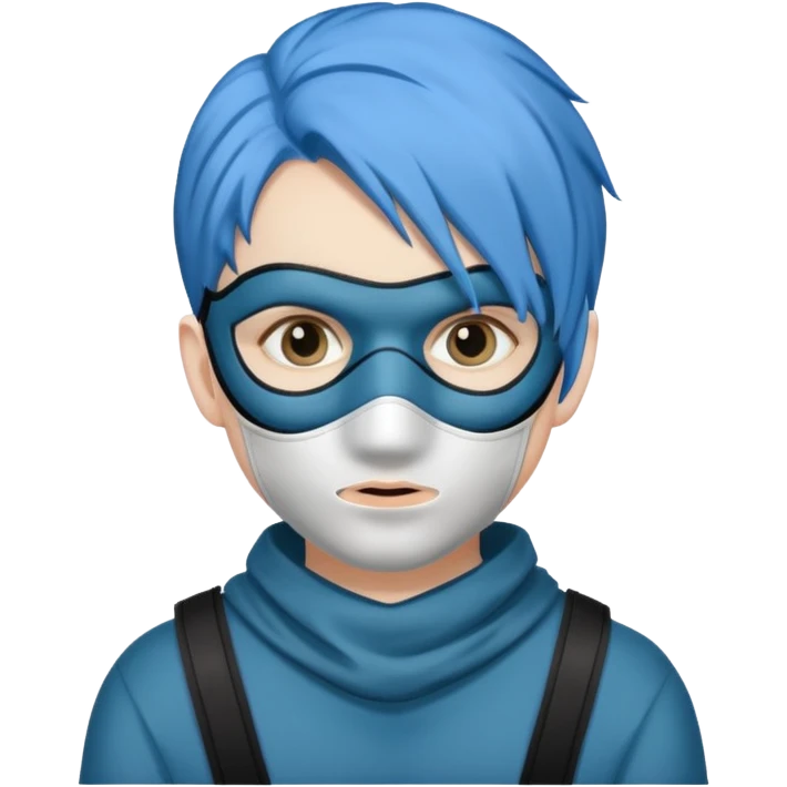 blue haired robber emoji