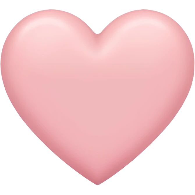 Pastel pink heart  emoji