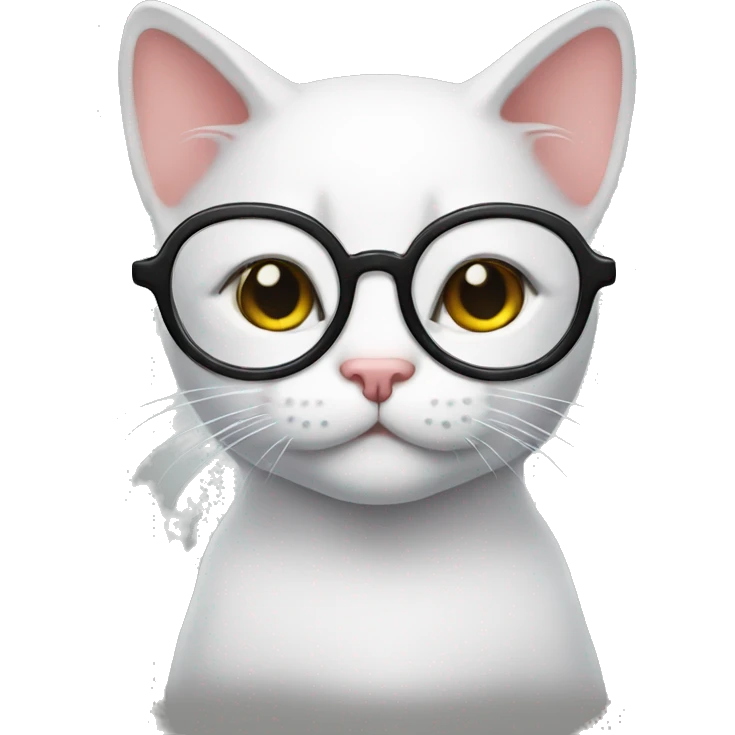Kitty with glasses  emoji