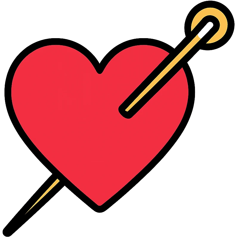 heart pierced by a needle emoji