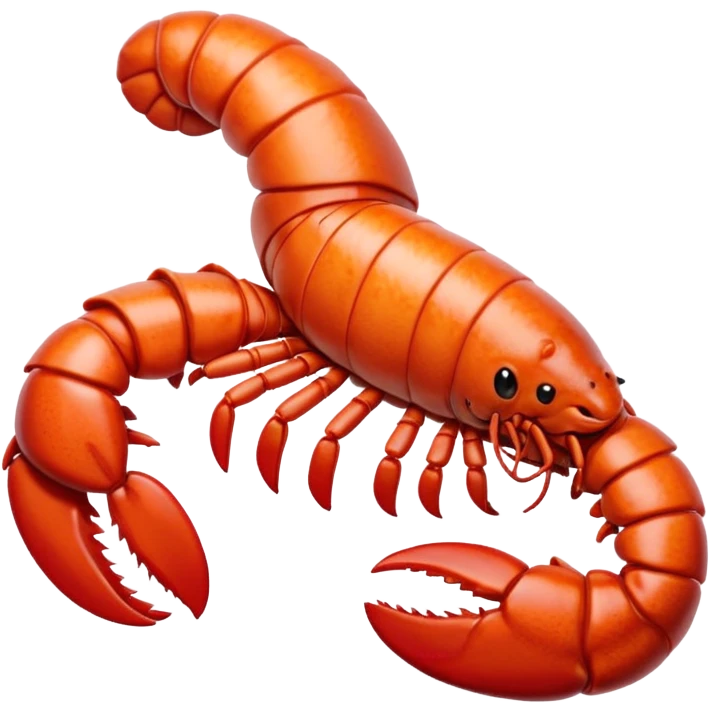 White lobster tail emoji