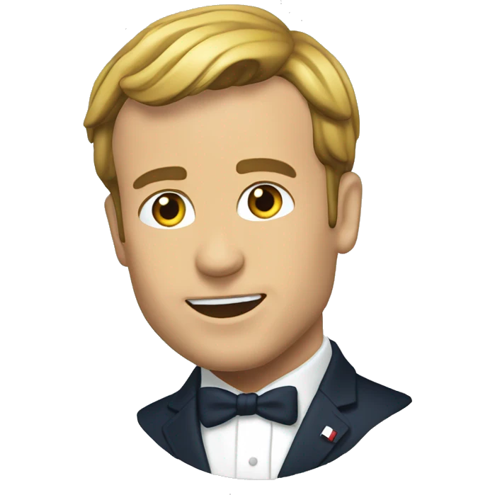 Macron qui nage emoji