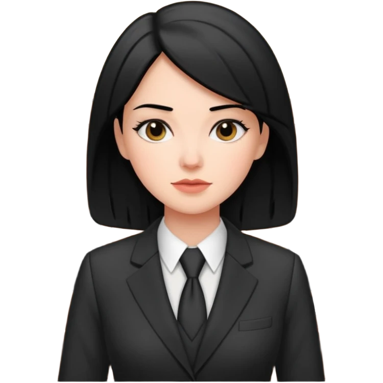 court white woman with black hair emoji