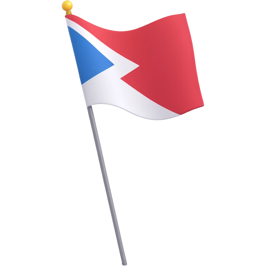 A flag with a simple design emoji