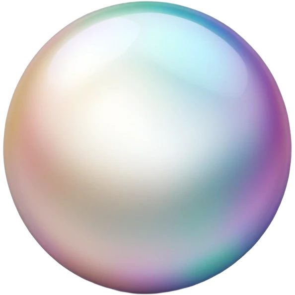 beautiful shiny pearl emoji