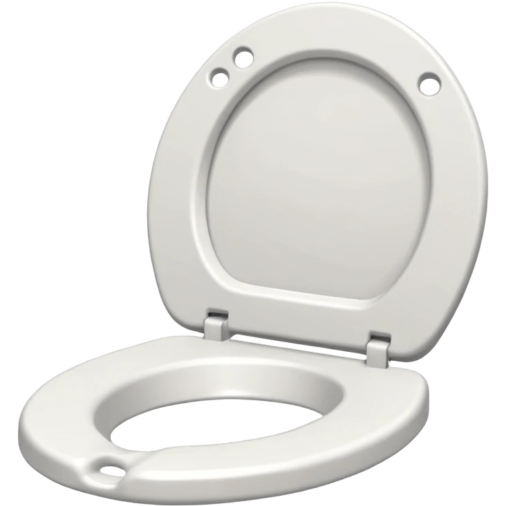 Paper toilet seat with a hole it emoji