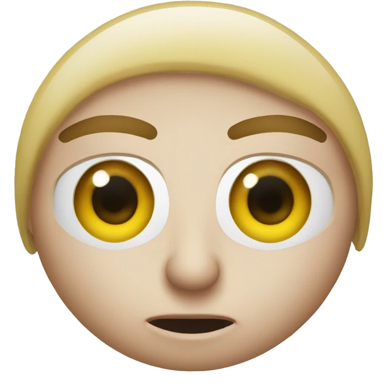 emoji rolling eye till the iris is gone emoji