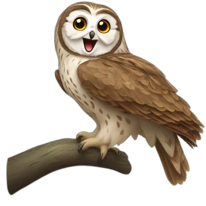 Laughing owl emoji